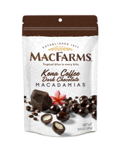 Load image into Gallery viewer, front of kona coffee dark chocolate macadamias