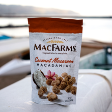 Load image into Gallery viewer, coconut macaroon macadamias on white surface