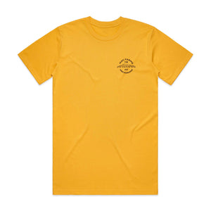 MacFarms logo t-shirt in gold color