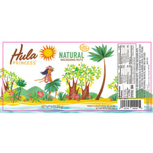 Load image into Gallery viewer, hula princess natural macadamia nuts label