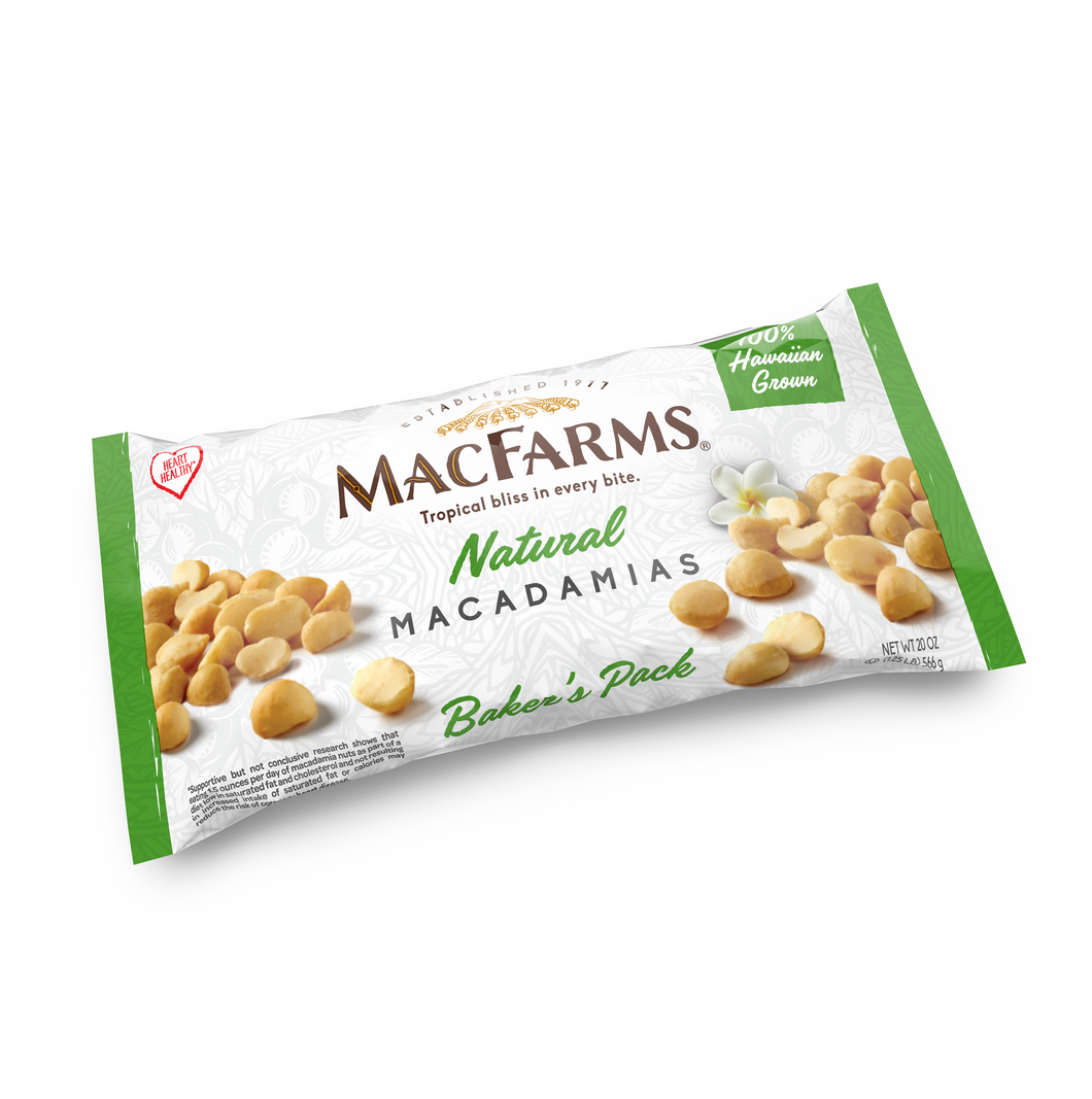 Natural Macadamia Nut 20oz. Baker's Pack