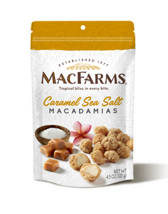 Caramel Sea Salt macadamias - FRONT