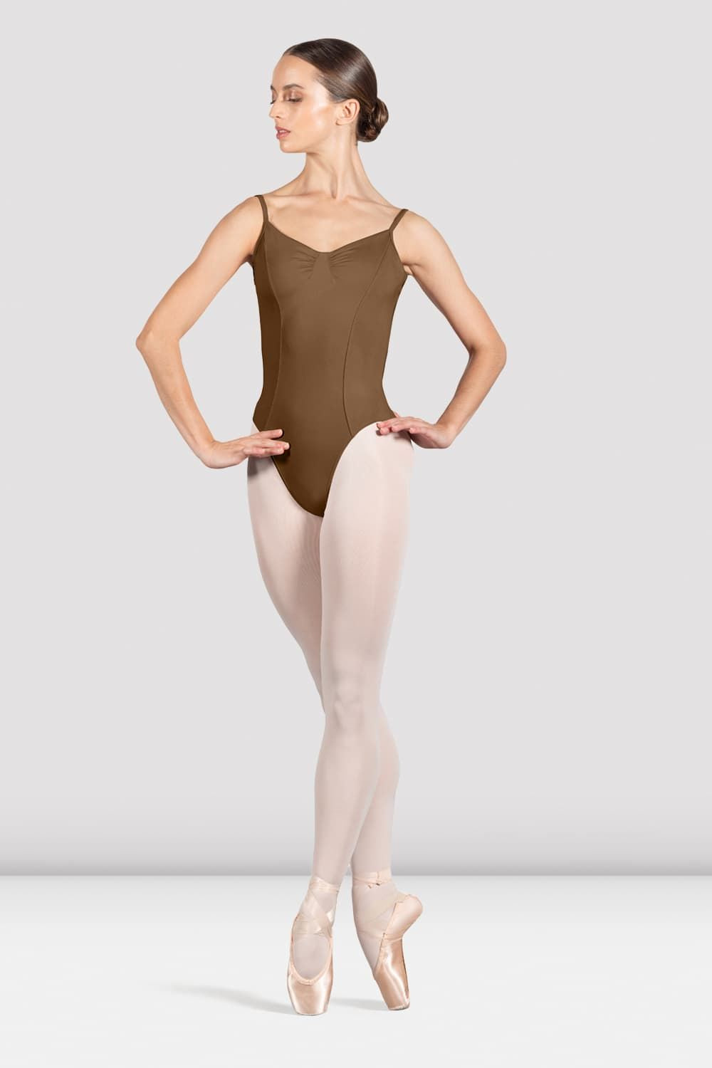 BLOCH Ladies Ella Camisole Leotard, Almond