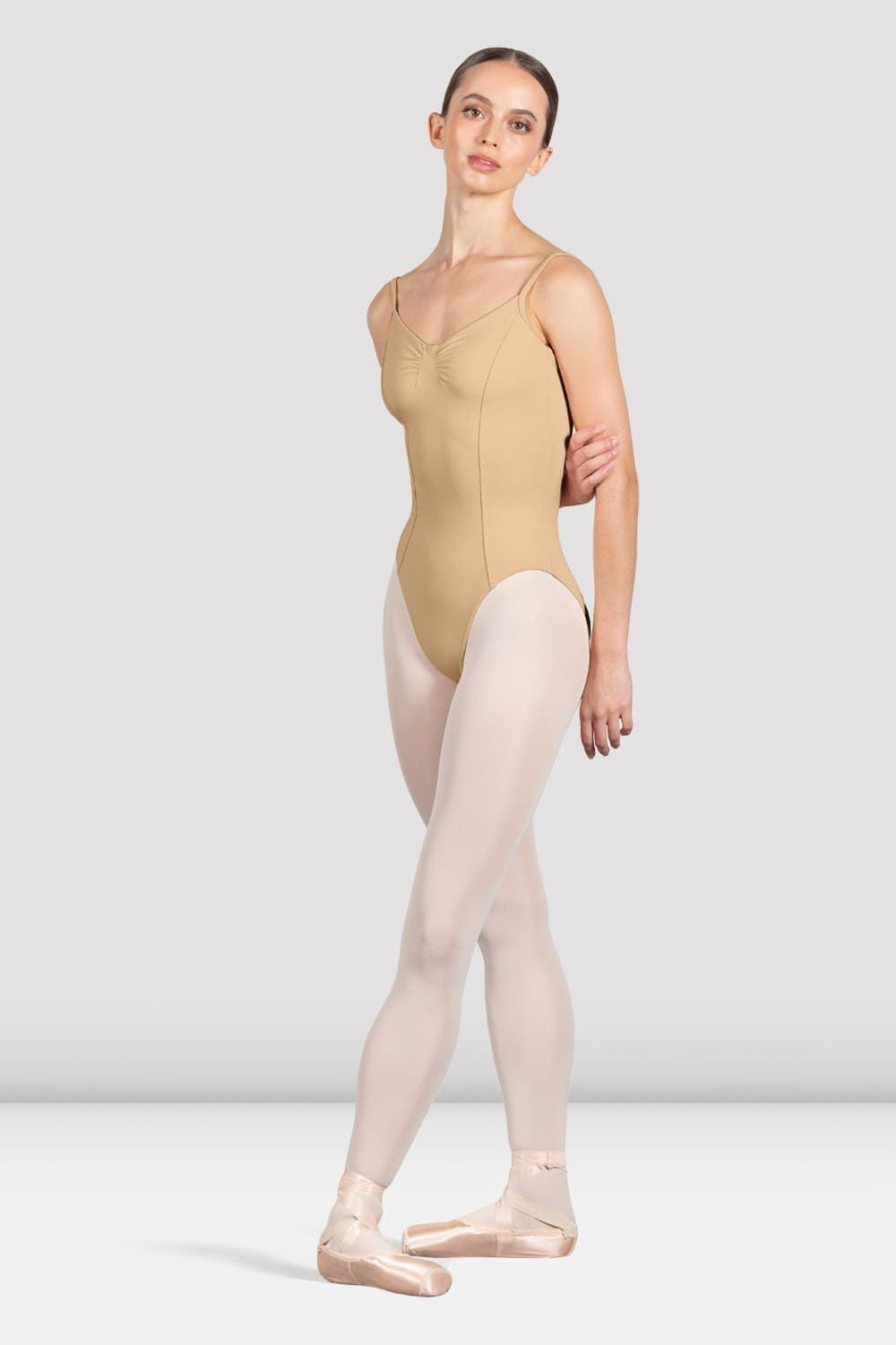 BLOCH Ladies Ella Camisole Leotard, Sand