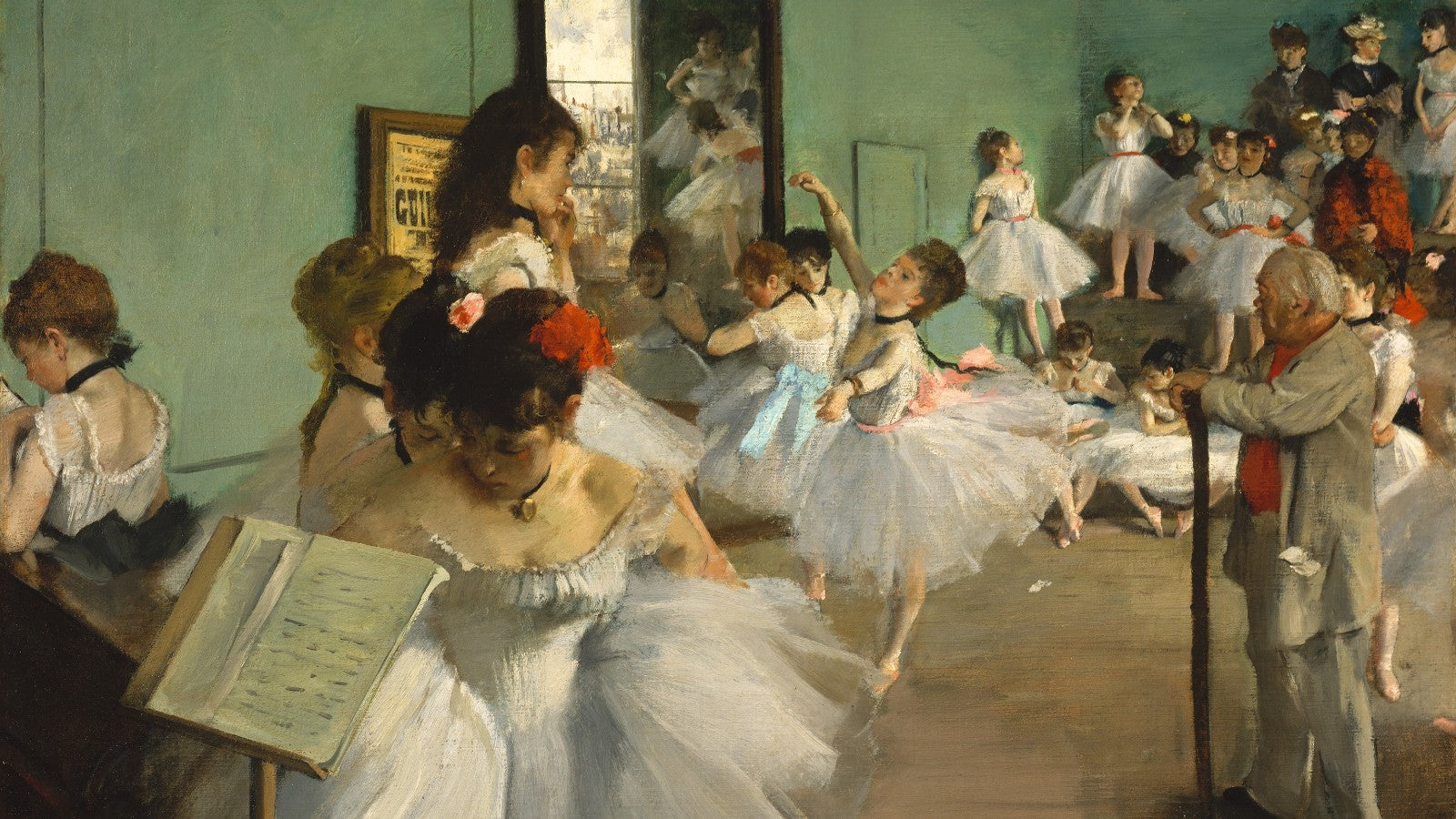 The Ballet Class painting by Edgar Degas (1871-1874)