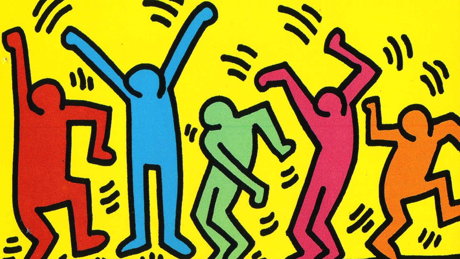 Untitled (Dance) painting by Keith Haring (1987)