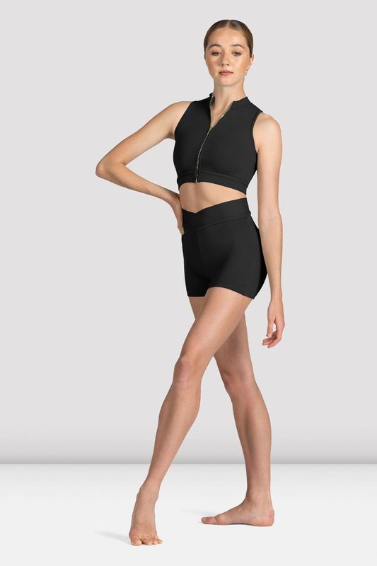 BLOCH Ladies Mirella Miami V Front Short, Black