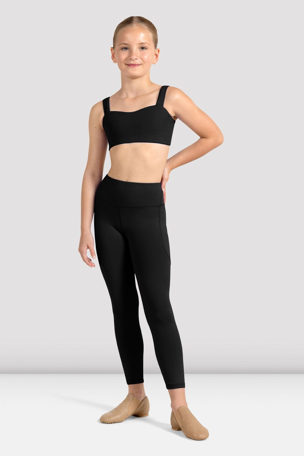 BLOCH Girls Fern 7/8 Legging, Black