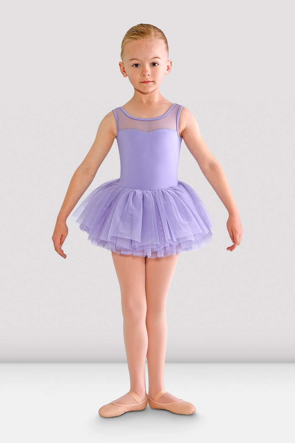 BLOCH Girls Emica Tutu Leotard, Lilac