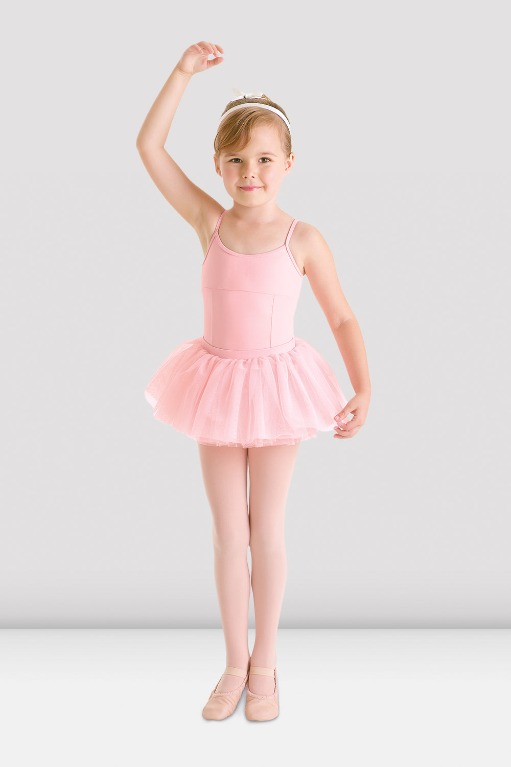 BLOCH Girls Hurley Tulle Tutu Skirt, Light Pink