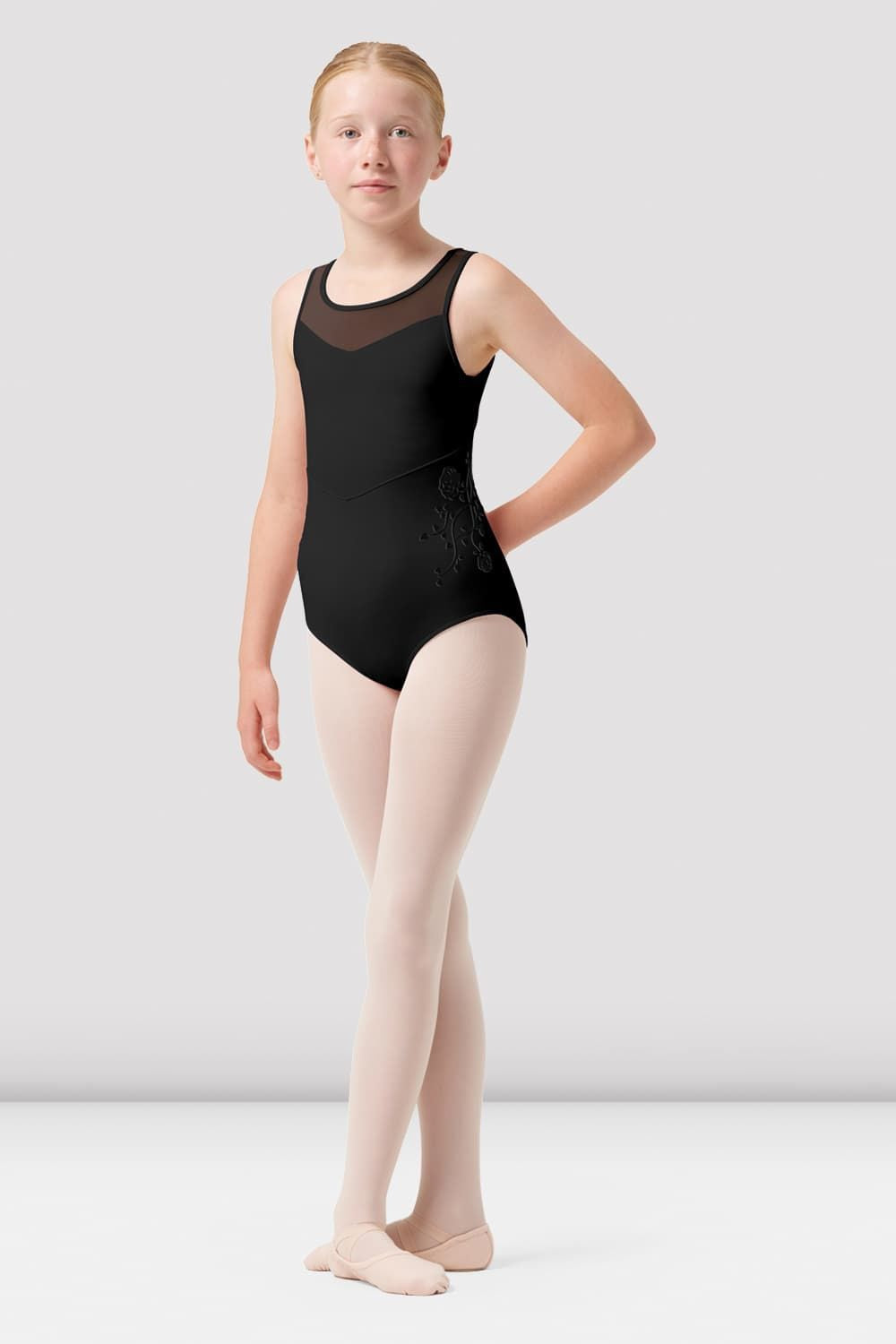 BLOCH Girls Hannah Tank Leotard, Black