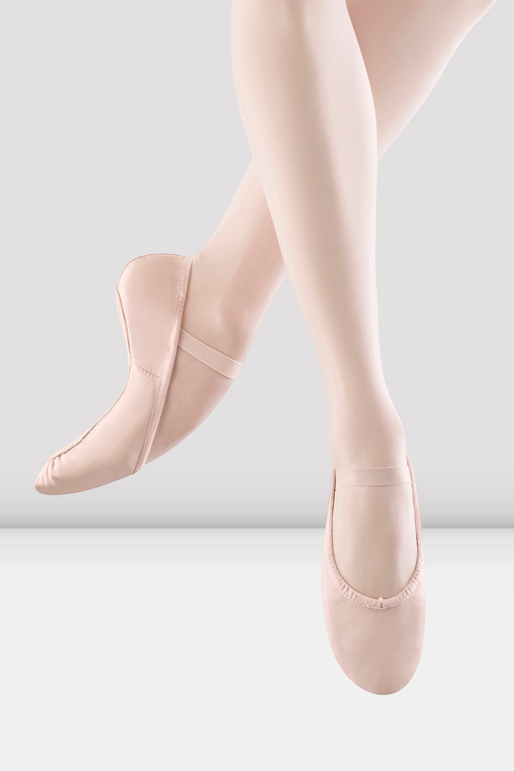 BLOCH Ladies Dansoft Leather Ballet Shoes, Theatrical Pink Leather