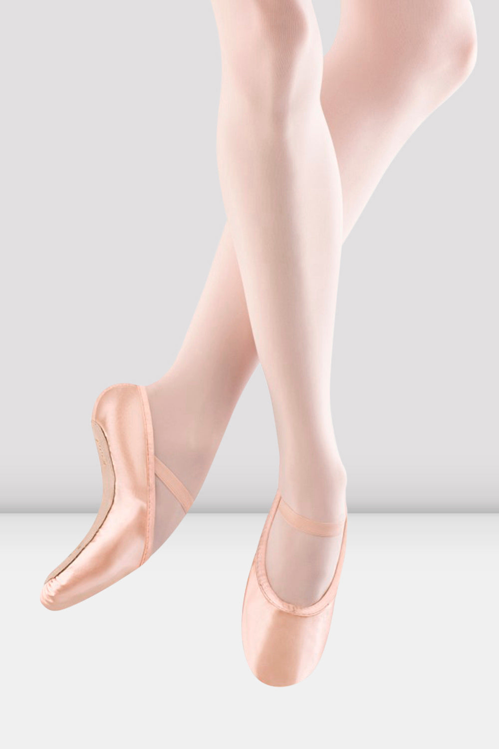 BLOCH Childrens Stretch Satin Ballet Shoes, Pink Satin