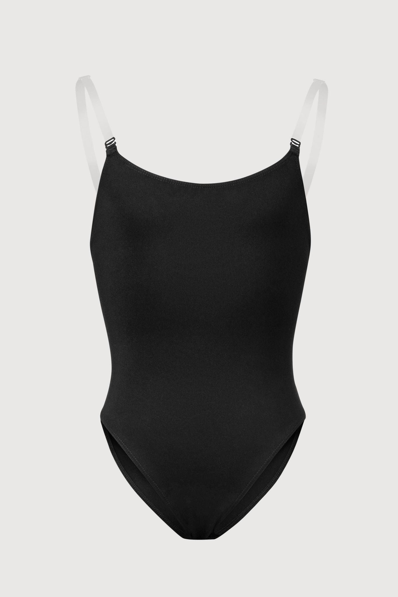 BLOCH Girls Auva Adjustable Strap Bodysuit, Black