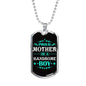 Proud mother of a handsome boy Luxury Engraving Dog Tag Necklace Jewelry carthook_checkout, carthook_family, dog tag, family, jewelry, mother, necklace- Nichefamily.com