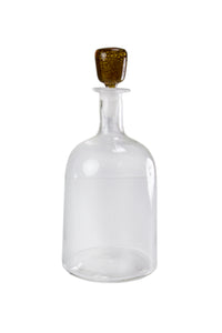 Barrel Glass Decanter with Foil Stopper