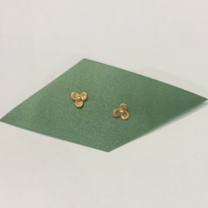 Plain Jane Gold Flower Studs