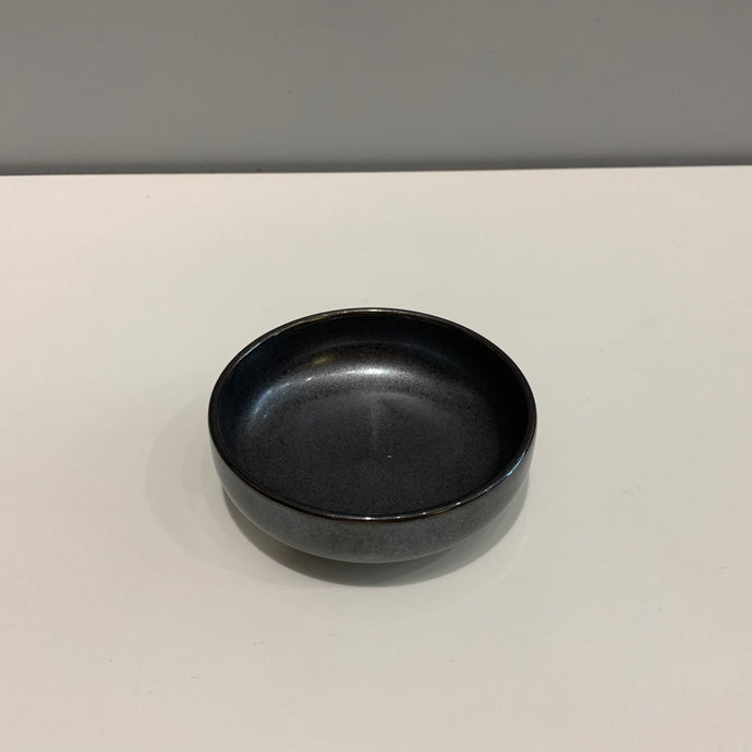 Metallic Black Japanese Dipping Bowl