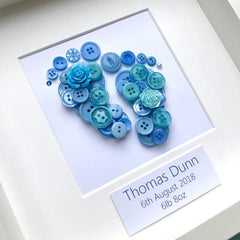 Personalised baby footprints