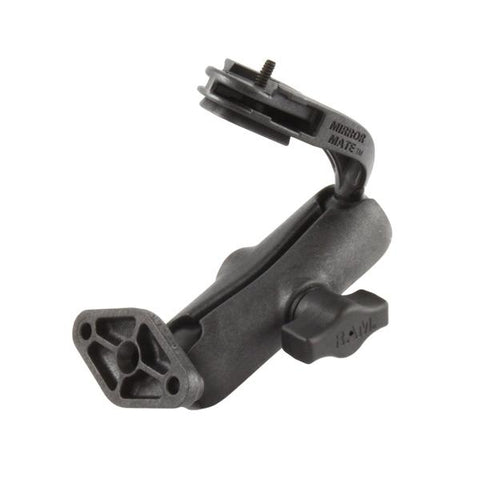 RAM Mirror Mount with Medium Double Socket Arm and Diamond Base Adapter (RAP-B-191AU) - RAM Mounts Turkey - Mounts TR