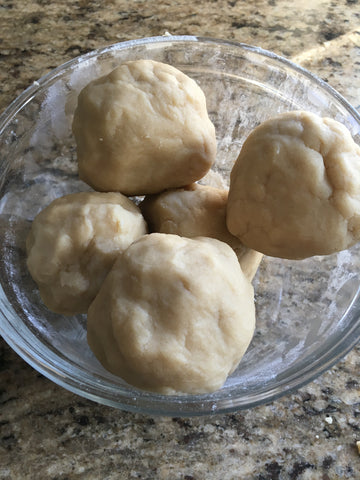 sugar cookie dough in balls