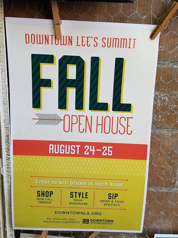 downtown Lee's Summit, Missouri fall open house 