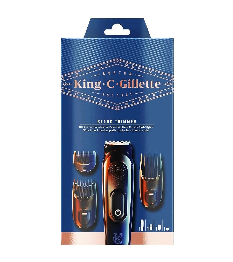 king c gillette beard trimmer 3 combs