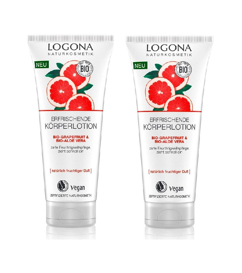 wat betreft Ik denk dat ik ziek ben Veel 2xPack Logona Organic Grapefruit & Aloe Vera Refreshing Body Lotion - –  Eurodeal.shop