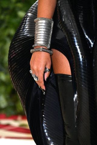  A close up shot of Solange in D.I.D. Nail Paint's 'Round Midnight