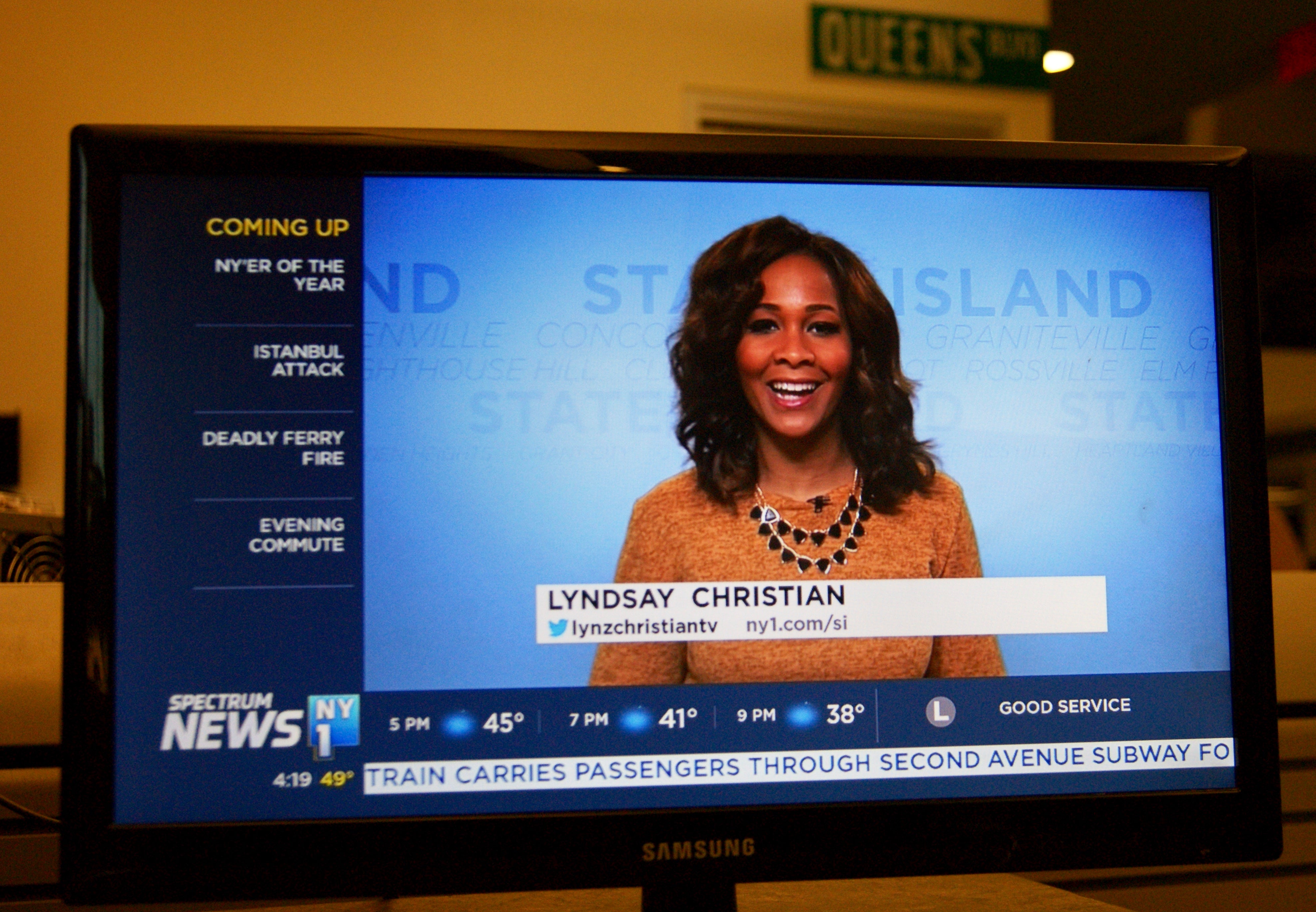 Lyndsay Christian - Staten Island NY1 News Anchor