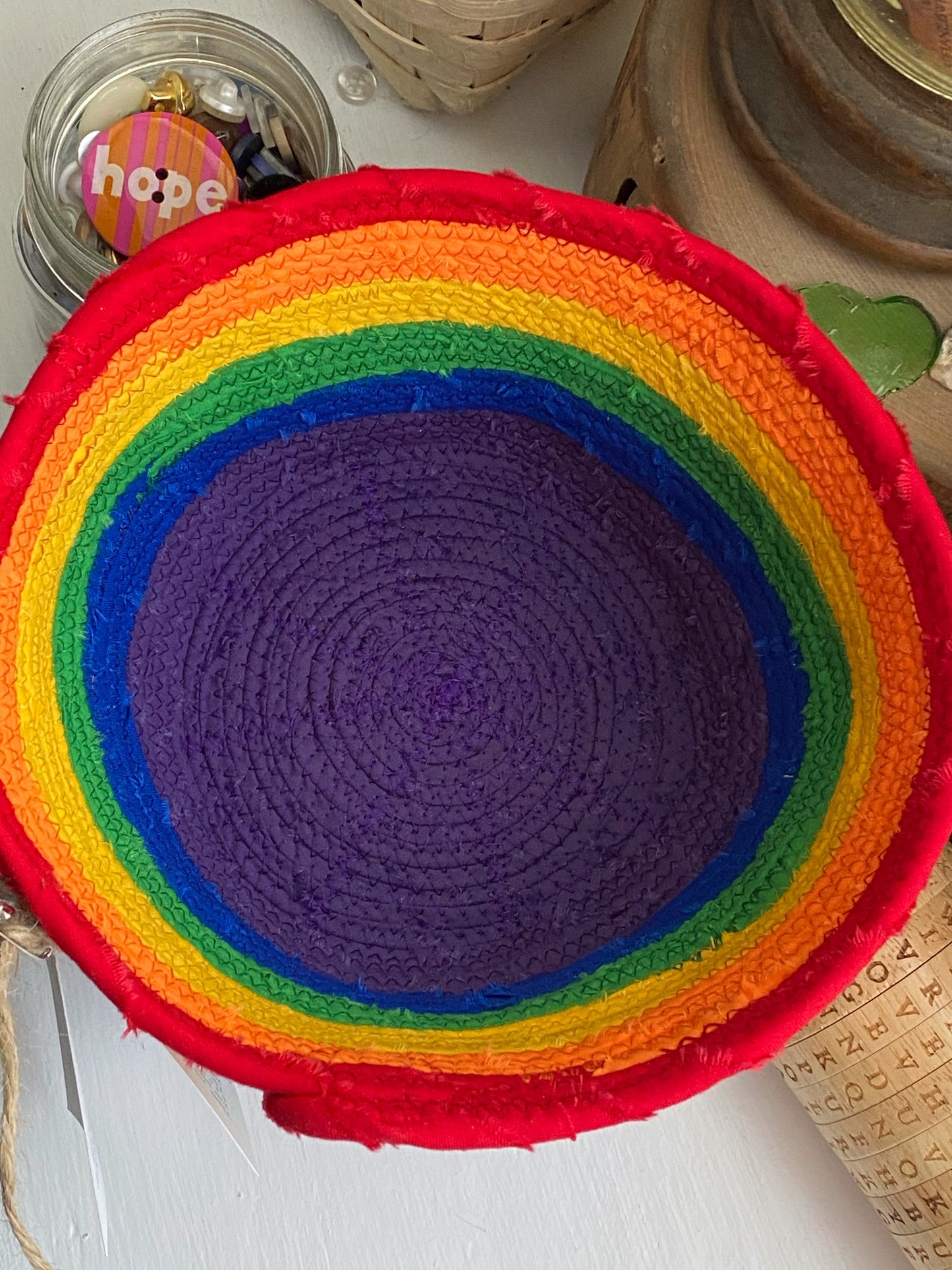 Rainbow Basket #1634