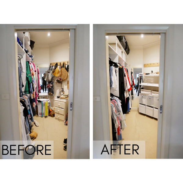 The Organising Platform Before and After Wardrobe