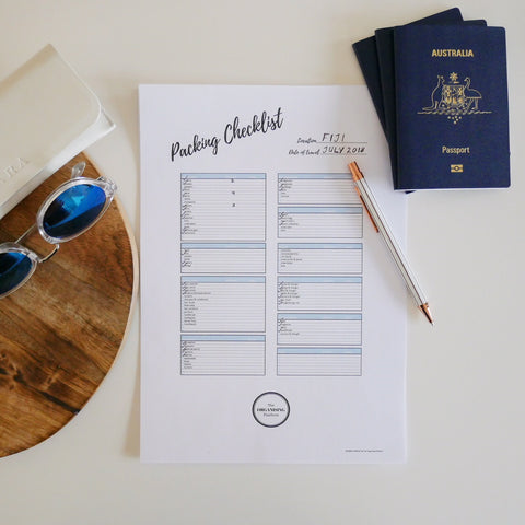 FREE Editable Travel Packing Checklist The Organising Platform