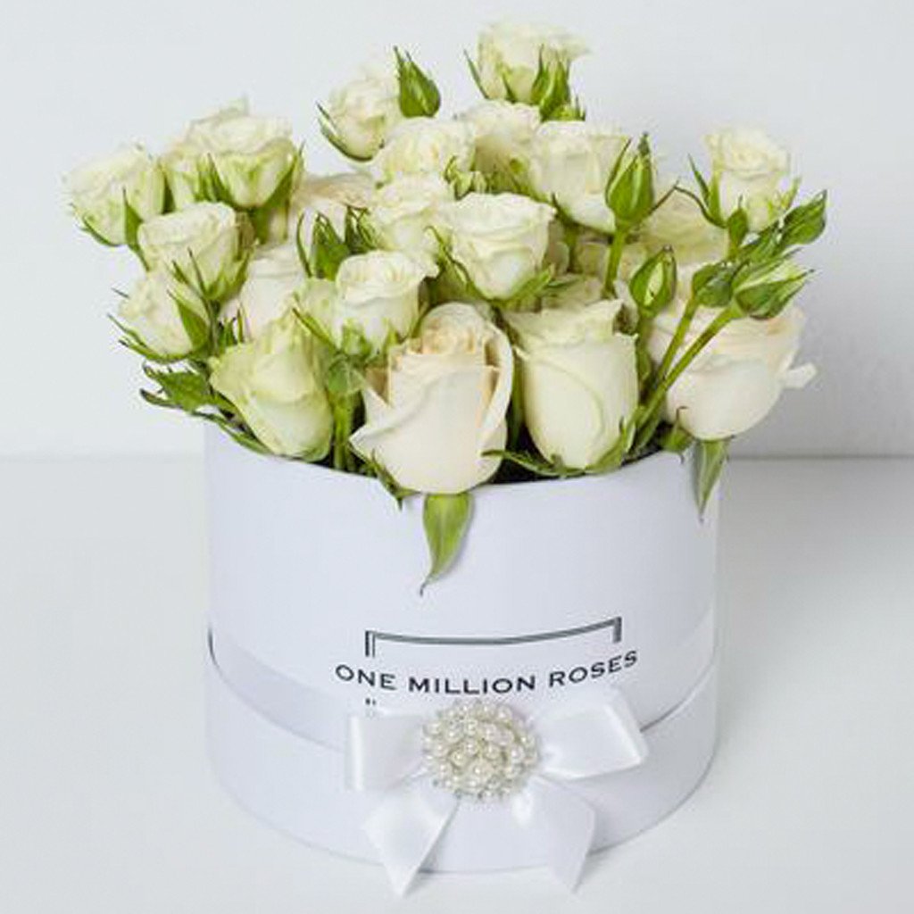 Wedding Collection - Small Box - Rose Bianco Mix - Scatola Bianca