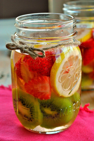 Strawberry & Kiwi Detox Infused Water | Best Fruit Infusion Recipe