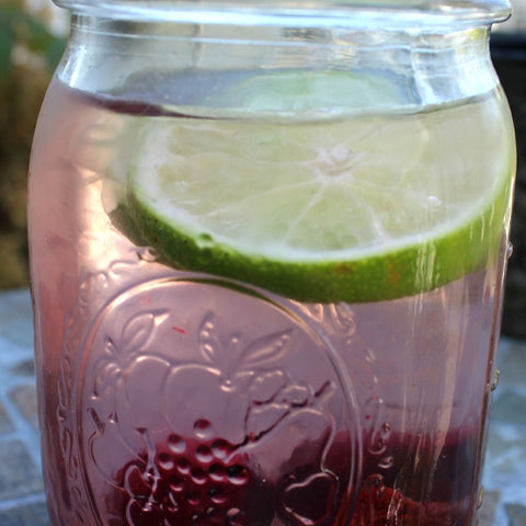 CHERRY LIME INFUSED WATER RECIPE for "The H2O™ Drink More Water" Fruit Infusion Water Bottle