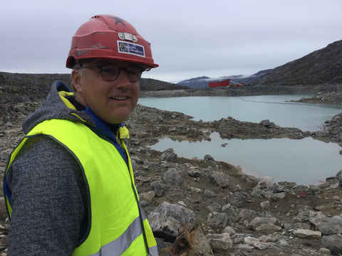 Ulrik Hartmann ved den grønlandske rubinmine - Aappaluttoq