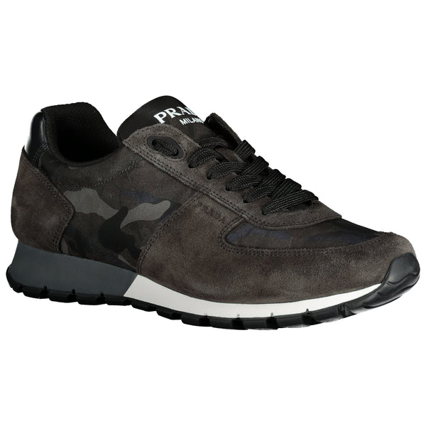 prada navy camo trainers