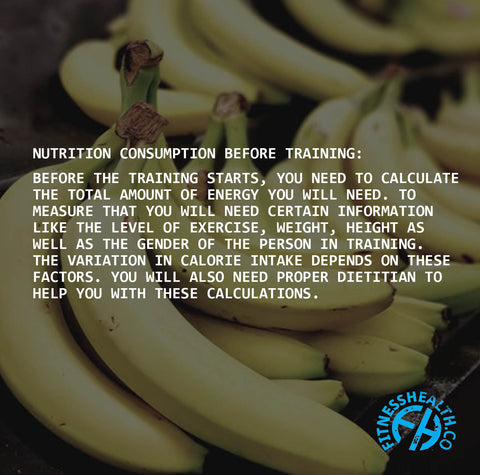 Nutrition Consumption Before Training