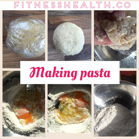 making pasta 