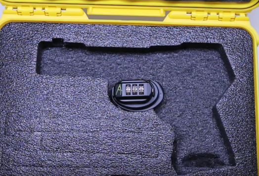 Nanuk 909 Pistol Case in Yellow