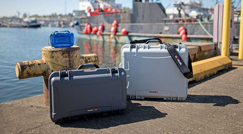 Nanuk 935 with other Nanuk cases at a port