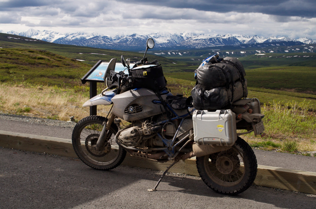 Nanuk Cases on Motorbike in Alaska