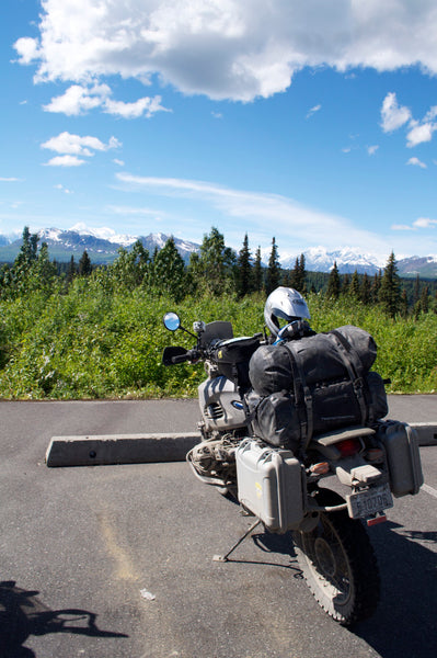 Guy Coallier's Motorcycle with Nanuk Cases in Alaska