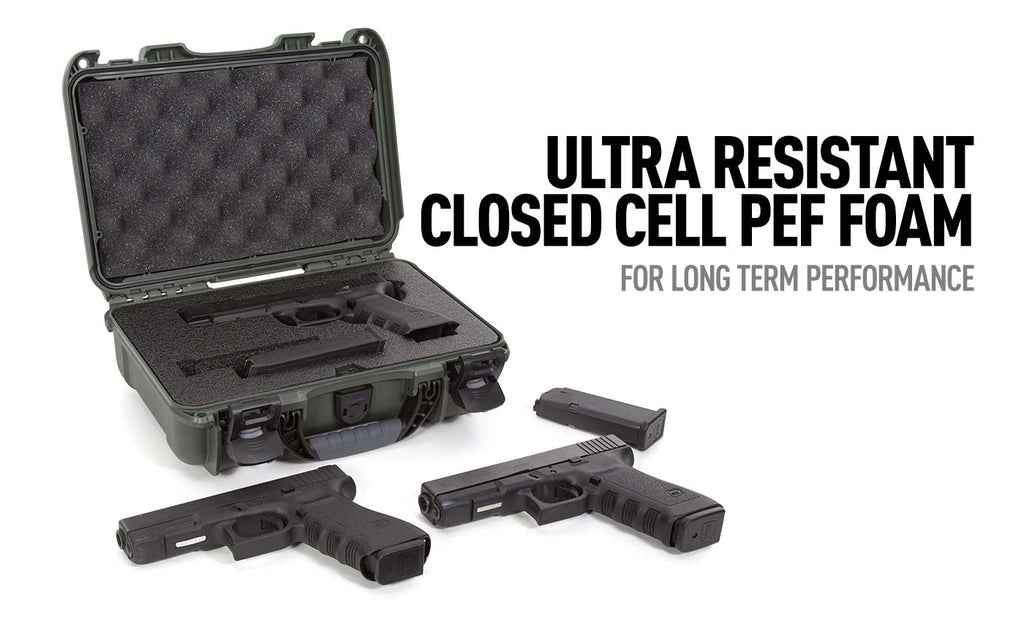 Ultra Resistant PEF Foam in the NAnuk 909 Glock Gun Case