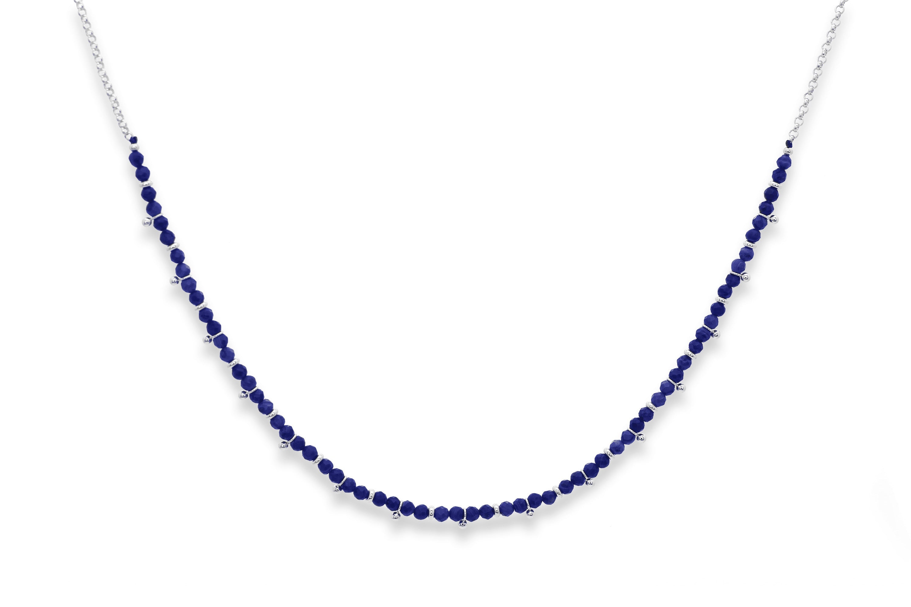 lapis lazuli silver necklace