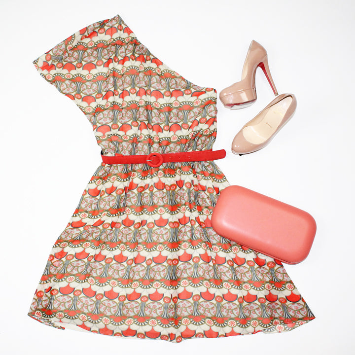 Alice+Olivia Dress and Alexander Mc Queen Bag