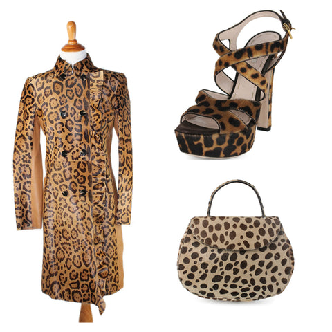 animal print furs at michael's consignment shop for women