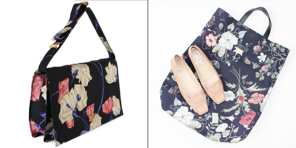 Floral Handbags Gucci and Prada