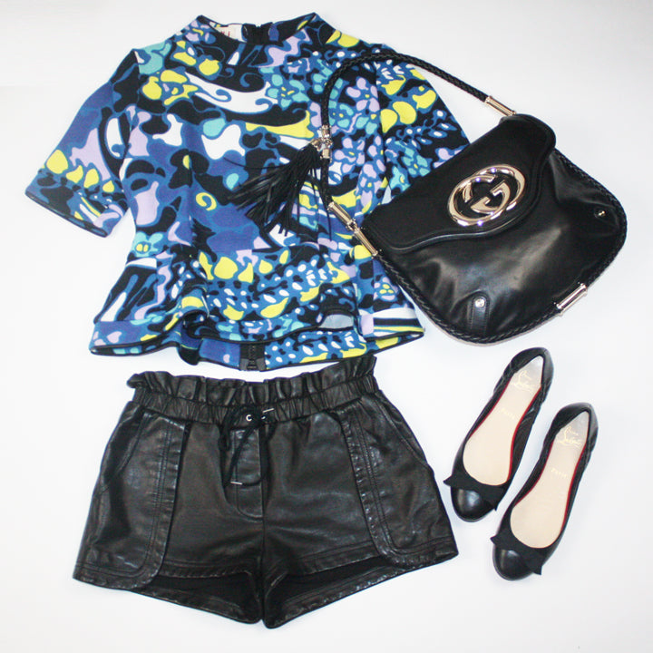 Marni Top and Rebecca Minkoff Shorts